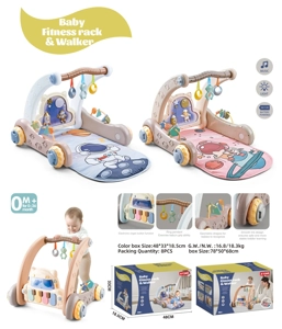 Multifunctional Baby Walker with Foot Piano