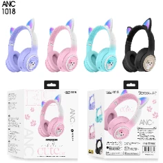 รถ AKZ-1018<br/>ANC บลูทู ธ<br/>หูแมวเรืองแสง