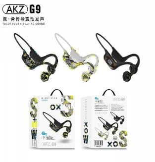 AKZ-G9 True Bone Conduction Vibration Headphones, Graffiti Color