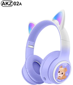 กวาง AKZ-02A<br/>มีหูแมวสีไล่ระดับสี<br/>(บลูทูธ + วิทยุ + ไฟสายคล้องหูแมว) <br/>ไม่มีสายสัญญาณเสียง