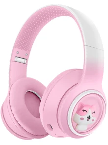 AKZ-08 Gradient Color without Cat Ears (Bluetooth + TF Card Playback), No Audio Cable Included