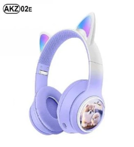 AKZ - 02E anjing
Ada warna gradasi telinga kucing.
(Bluetooth + radio kartu + lampu tali telinga kucing) (Bluetooth + radio kartu + lampu tali telinga kucing) 
Tidak ada kabel audio