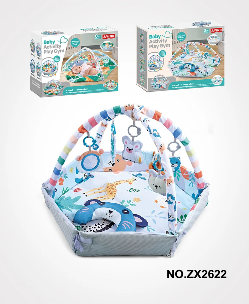 Hexagonal 4-in-1 Kitten Playpen Mat