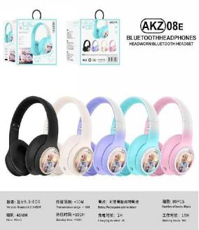 AKZ-08E Gradient Color Cat Style without Cat Ears (Bluetooth + TF Card Playback), No Audio Cable Included
