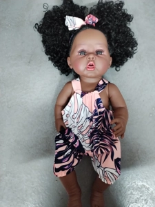 46cm African black reborn doll