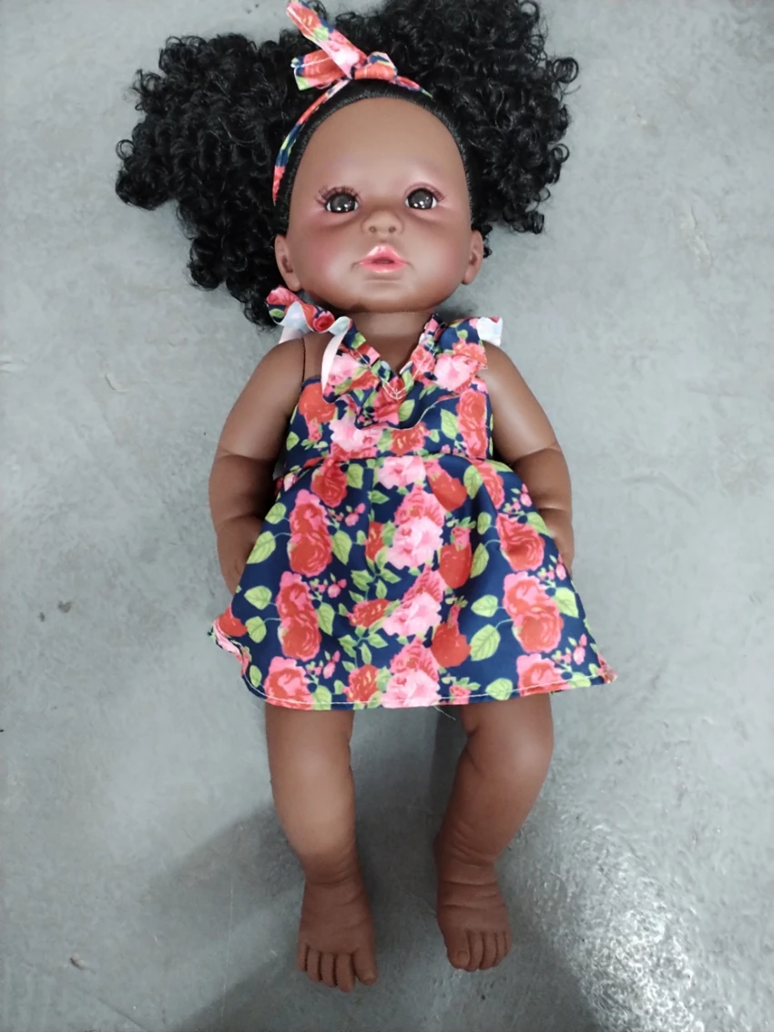 46cm African black reborn doll