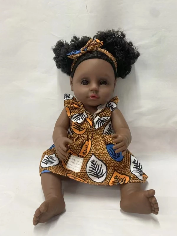 46cm African black reborn doll