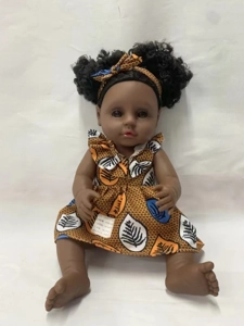 46cm African black reborn doll