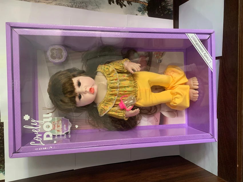 18-inch straight leg reborn doll