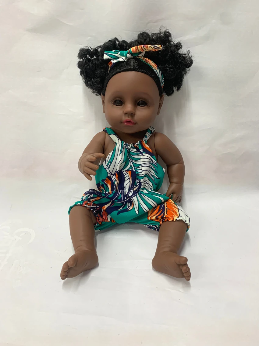 46cm African black reborn doll