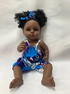 46cm African black reborn doll