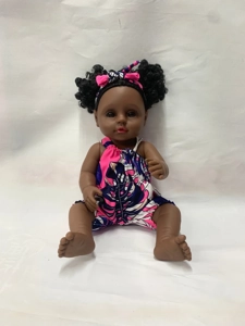 46cm African black reborn doll