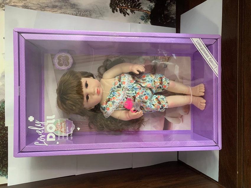 18-inch straight leg reborn doll