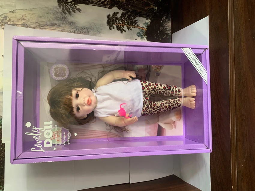 18-inch straight leg reborn doll