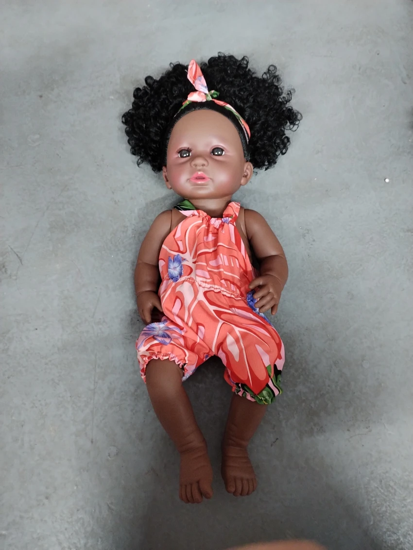 46cm African black reborn doll