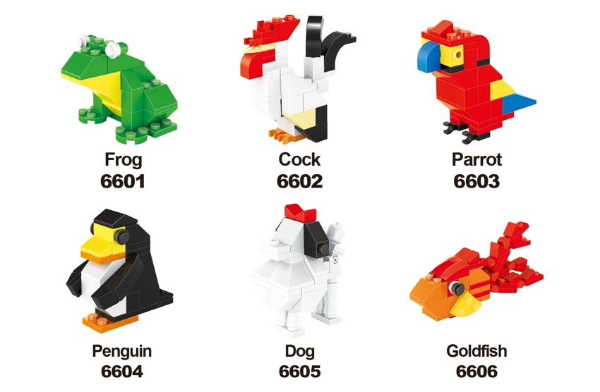 (T) 61/CAPSULE MINI ANIMAL BUILDING BLOCK