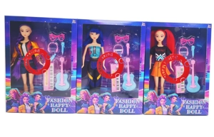 1:1 11.5-inch full-body luminous musical witch girl group dolls equipped with musical instrument sets