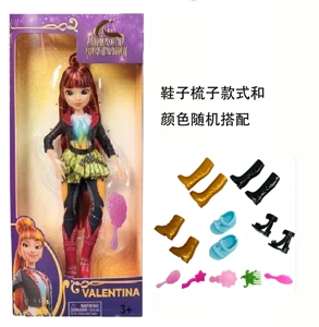 High-end 10-inch full-body unicorn academy doll with big hands and feet, equipped with shoes and comb