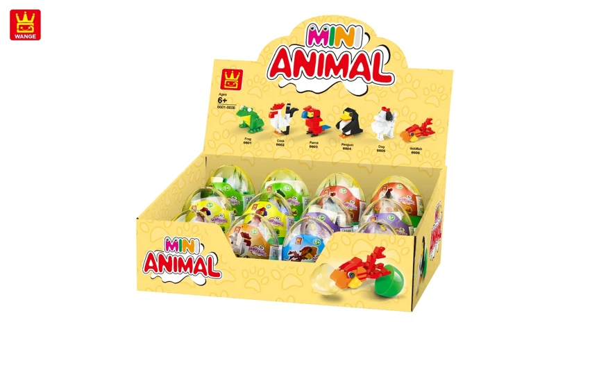 (T) 61/CAPSULE MINI ANIMAL BUILDING BLOCK