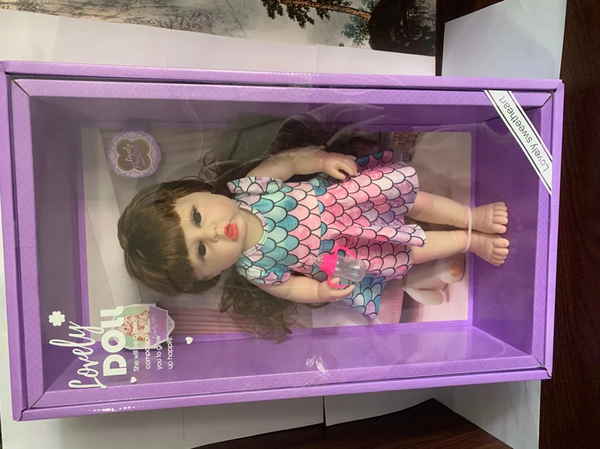 18-inch straight leg reborn doll