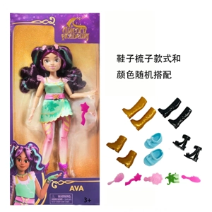 High-end 10-inch full-body unicorn academy doll with big hands and feet, equipped with shoes and comb