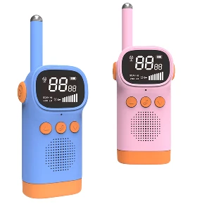 Customized: Kids walkie talkie needs dry batteries installed manually