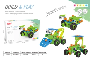DIY pembongkaran blok bangunan (63PCS)
3in1