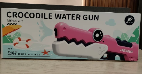 Large Trendy Crocodile Water Gun Pink With Goggles