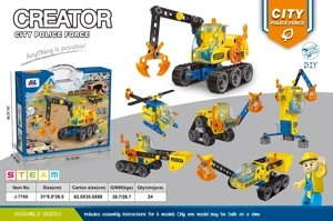 DIY pembongkaran blok bangunan (117pcs)
6in1