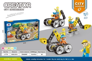 DIY Membongkar blok bangunan (52pcs)
3in1