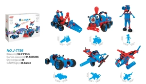 Self-assembly Educational Building Blocks (143pcs) 6-in-1