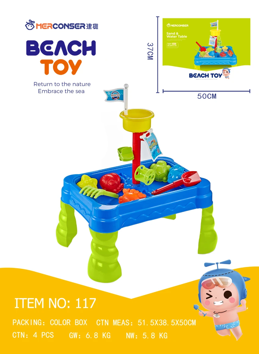 20 set meja persegi pantai