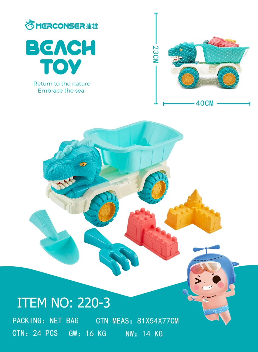 (GCC) 5 set kereta dinosaur