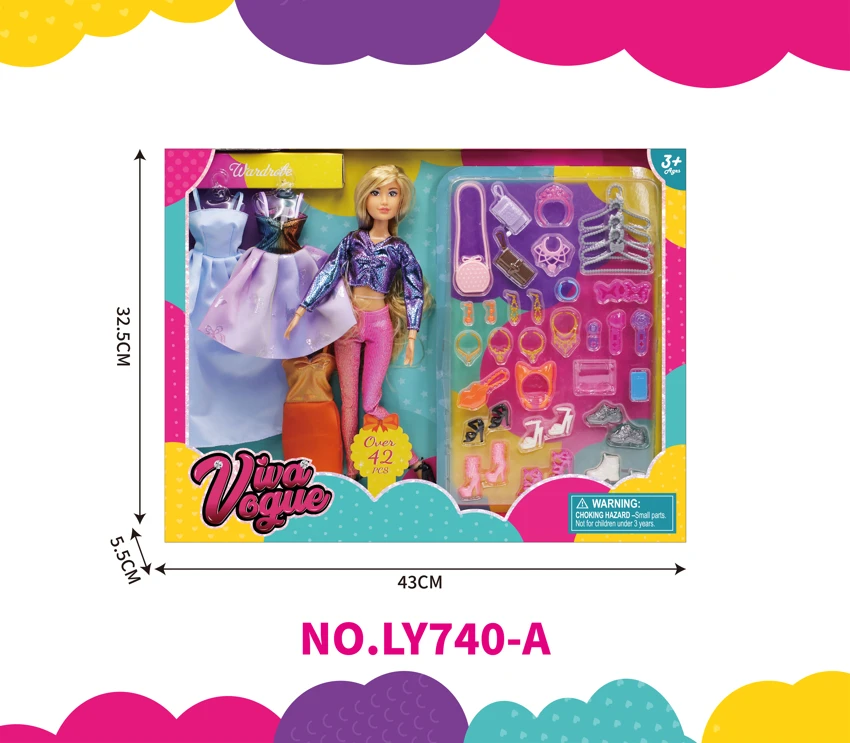 11.5 Setelan Barbie Bergaya Inch