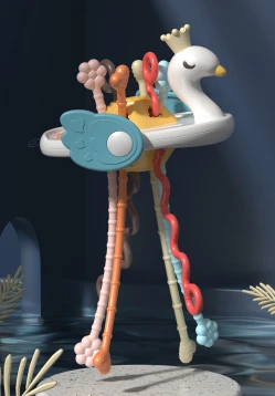 Blue Swan Soft Rubber Pull Toy
