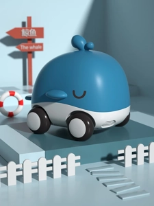 Inertia Whale Toy Car With Teether