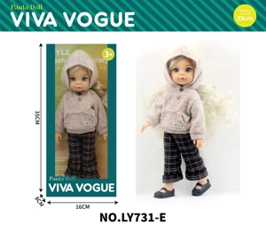 14-inch Full Vinyl Paula Princess Doll