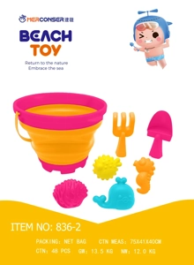 7 set tong lipat pasir di pantai