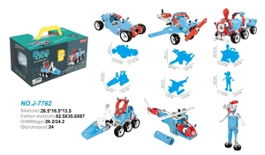 Blok-blok teka-teki yang dipasang sendiri (143pcs)
6in1