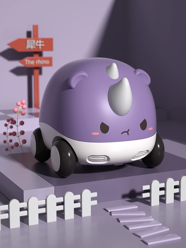 Inertia Rhino Toy Car With Teether