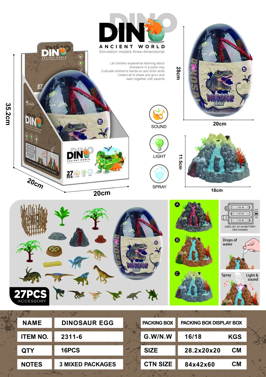 Simulasi adegan telur dinosaur