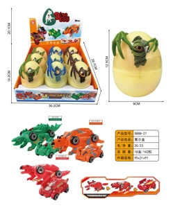 Pemasangan sendiri telur dinosaurus twist (9PCS / kotak)