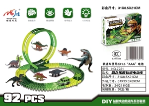 Dinosaur Park Kereta elektrik kereta api blok trek