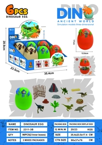 Simulasi adegan telur dinosaurus