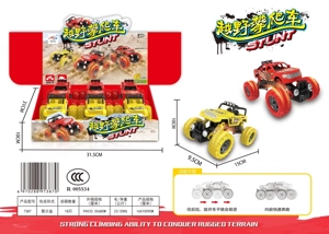 6pcs Pull-back 4WD Off-Road Climbing Vehicle
