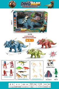 Set Dinosaur merangkak elektrik (Lampu mensimulasikan bunyi dinosaur merangkak elektrik)