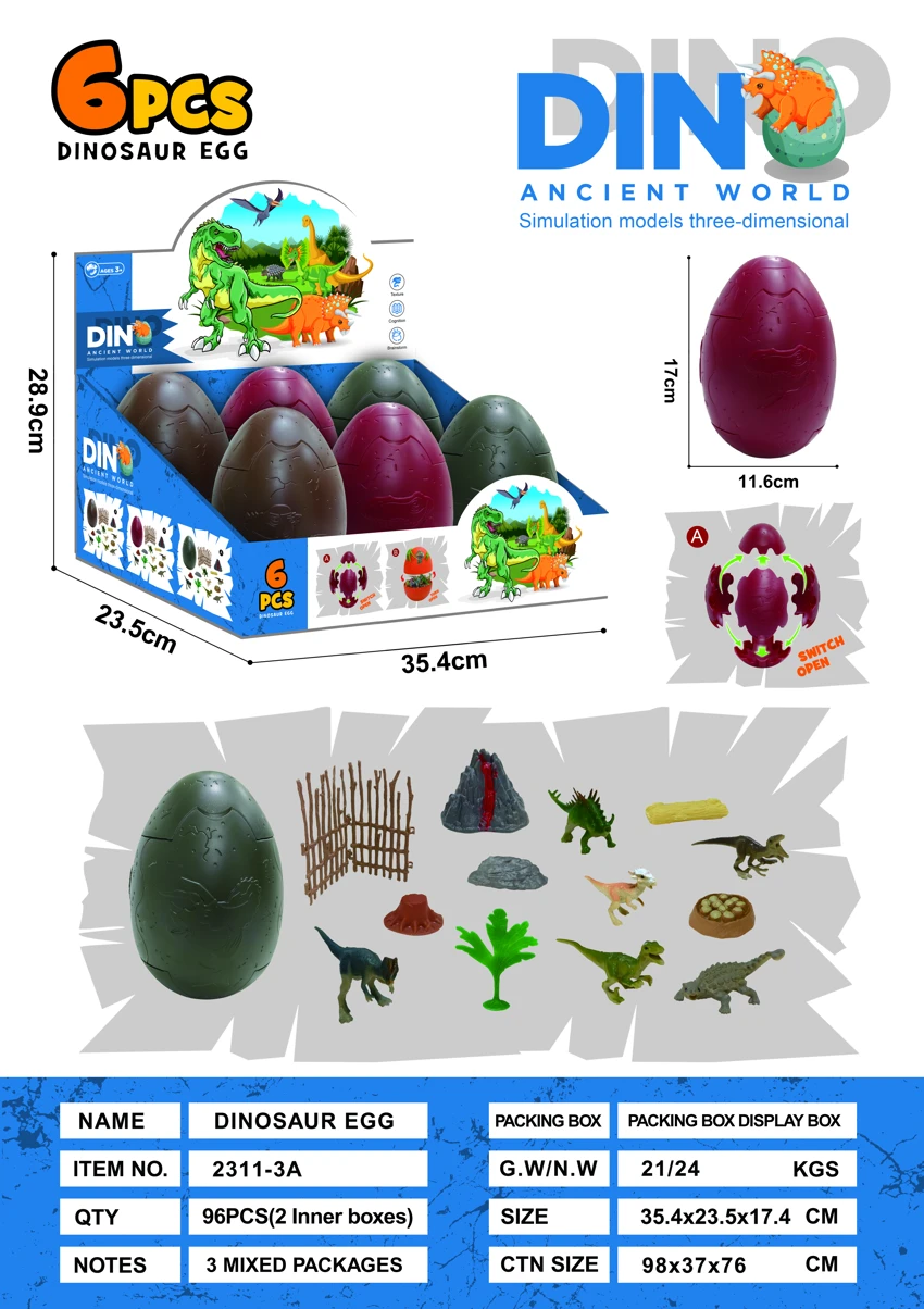 Simulasi adegan telur dinosaur