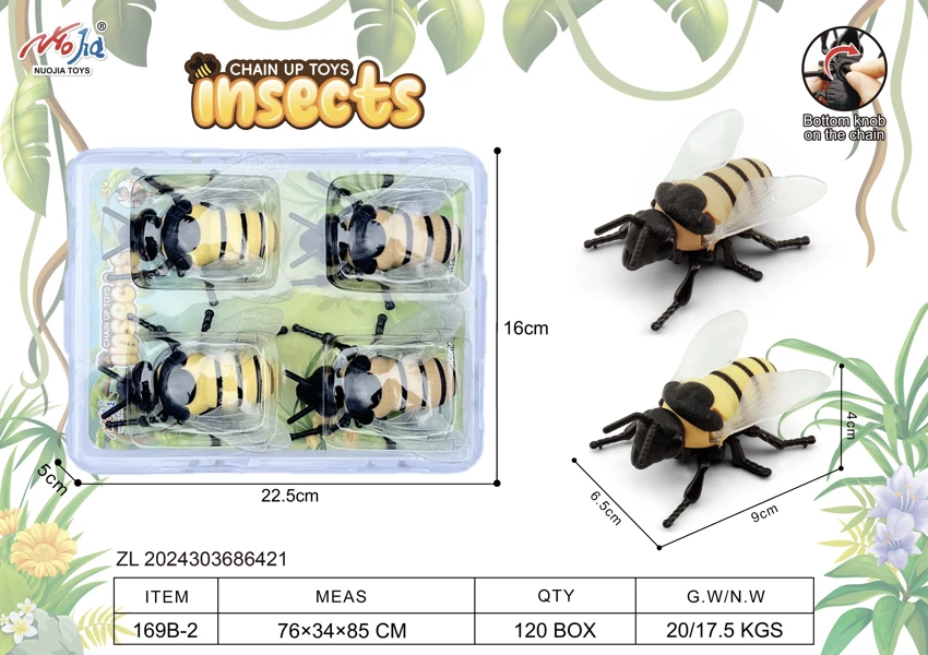 Wind-up Bee 4pcs Set