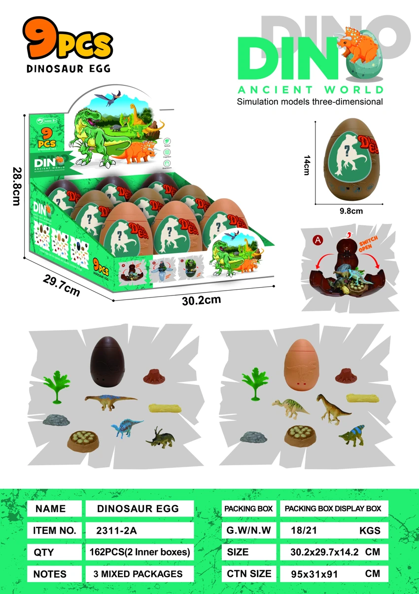 Simulasi adegan telur dinosaur