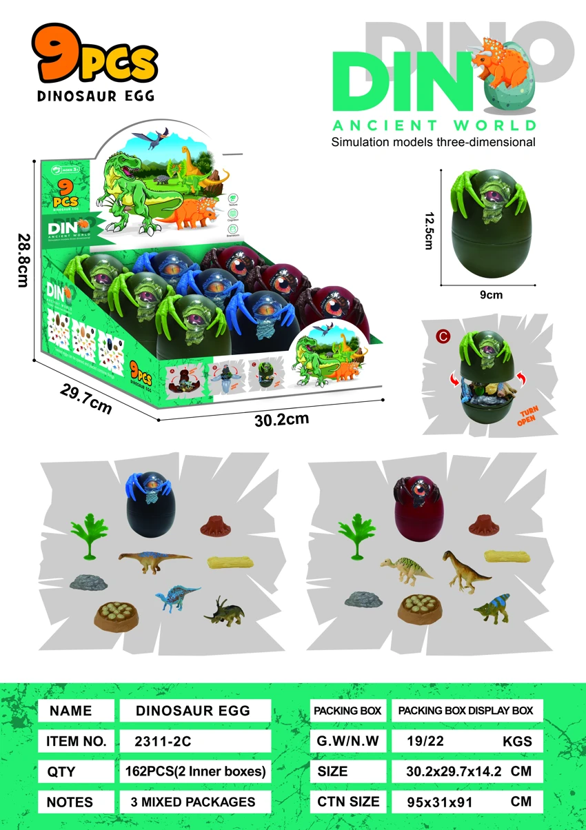 Simulasi adegan telur dinosaur